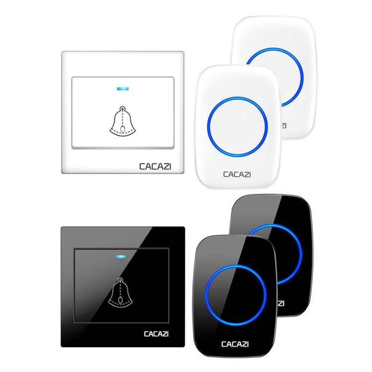 CACAZI H10 1 For 2 Home Wireless Music Doorbell without Battery CACAZI H10 1 For 2 Home Wireless Music Doorbell without Battery